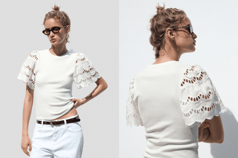 毫不費力的夏日精緻感：6 款 Zara、H&M 找到的「鏤空刺繡單品」，比亞麻還適合今年夏天！