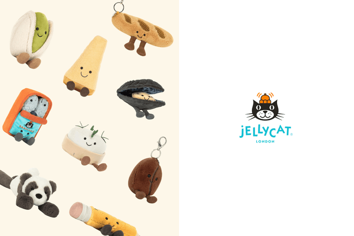 Jellycat 超萌夏日新品登場:開心果、起司家族、滑倒熊貓...連文具都變成療癒桌上小物!