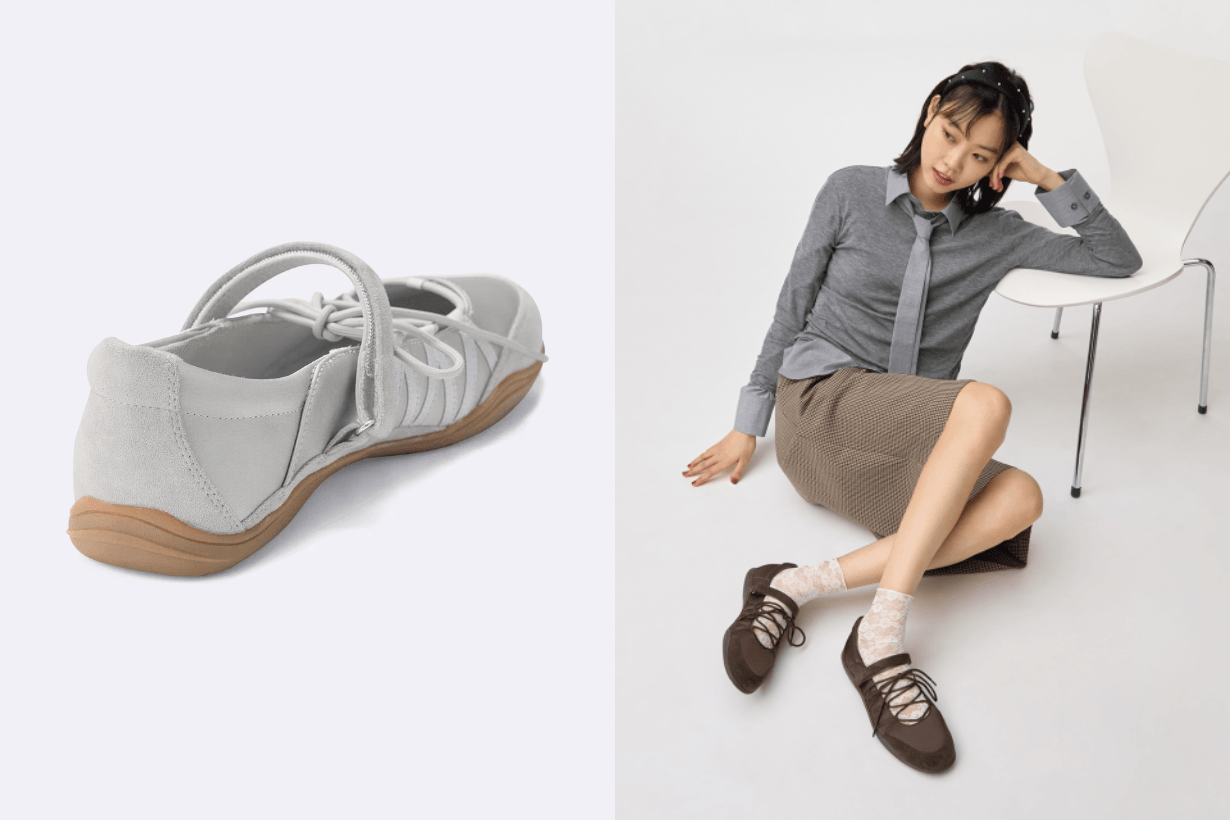 GU Lace Up Ballet Sneakers release