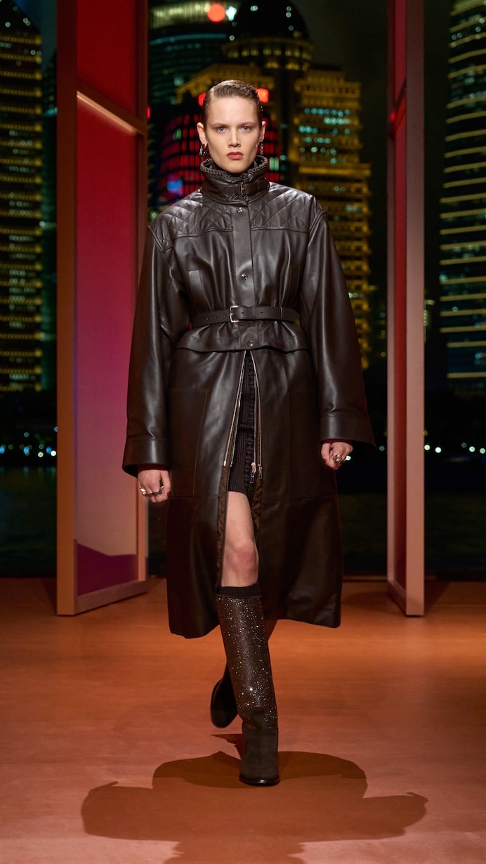 Hermès shanghai 2025 fall winter runway details