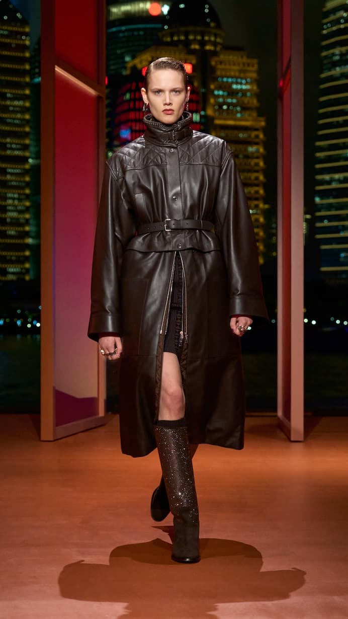 Hermès shanghai 2025 fall winter runway details