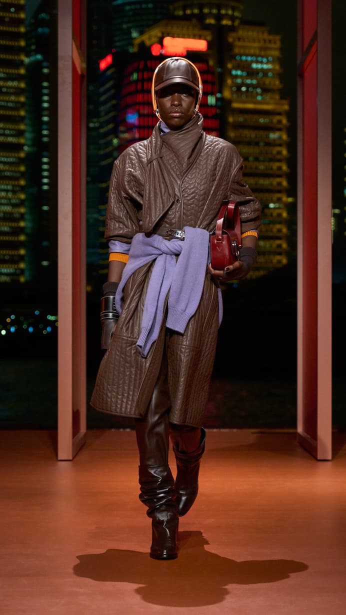Hermès shanghai 2025 fall winter runway details