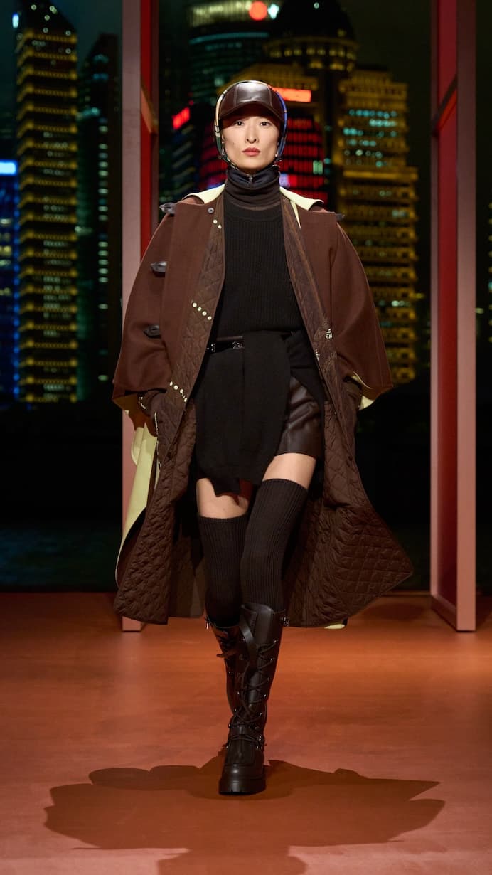 Hermès shanghai 2025 fall winter runway details