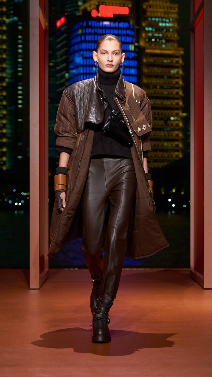Hermès shanghai 2025 fall winter runway details