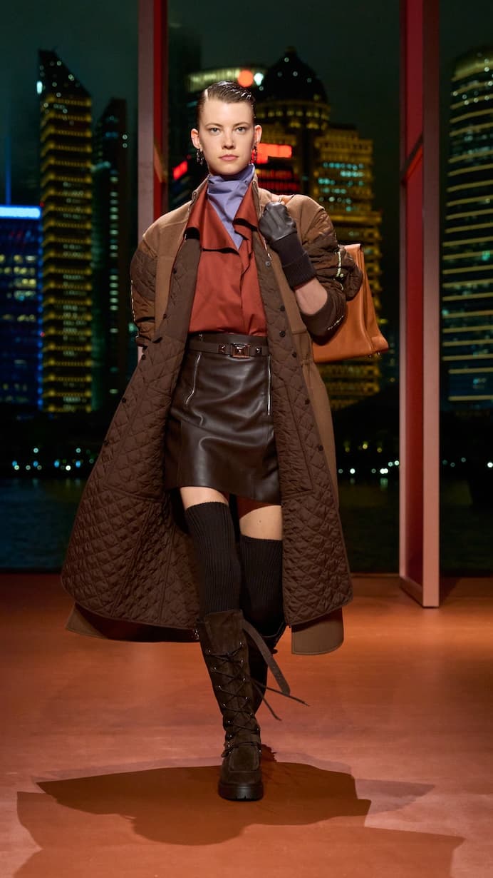 Hermès shanghai 2025 fall winter runway details