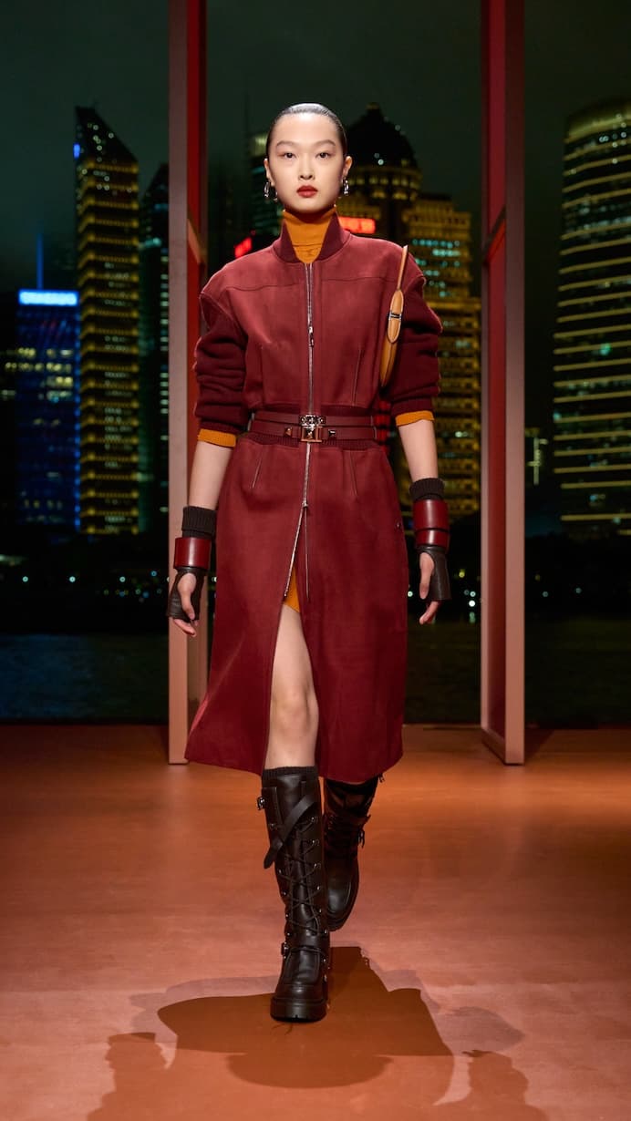 Hermès shanghai 2025 fall winter runway details