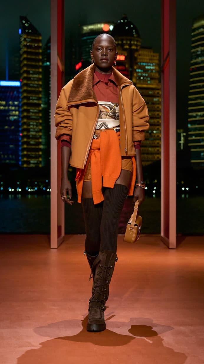 Hermès shanghai 2025 fall winter runway details