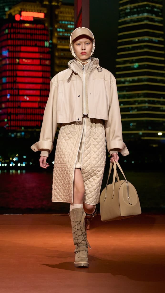 Hermès shanghai 2025 fall winter runway details