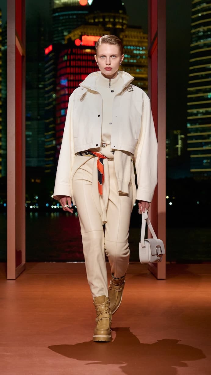 Hermès shanghai 2025 fall winter runway details