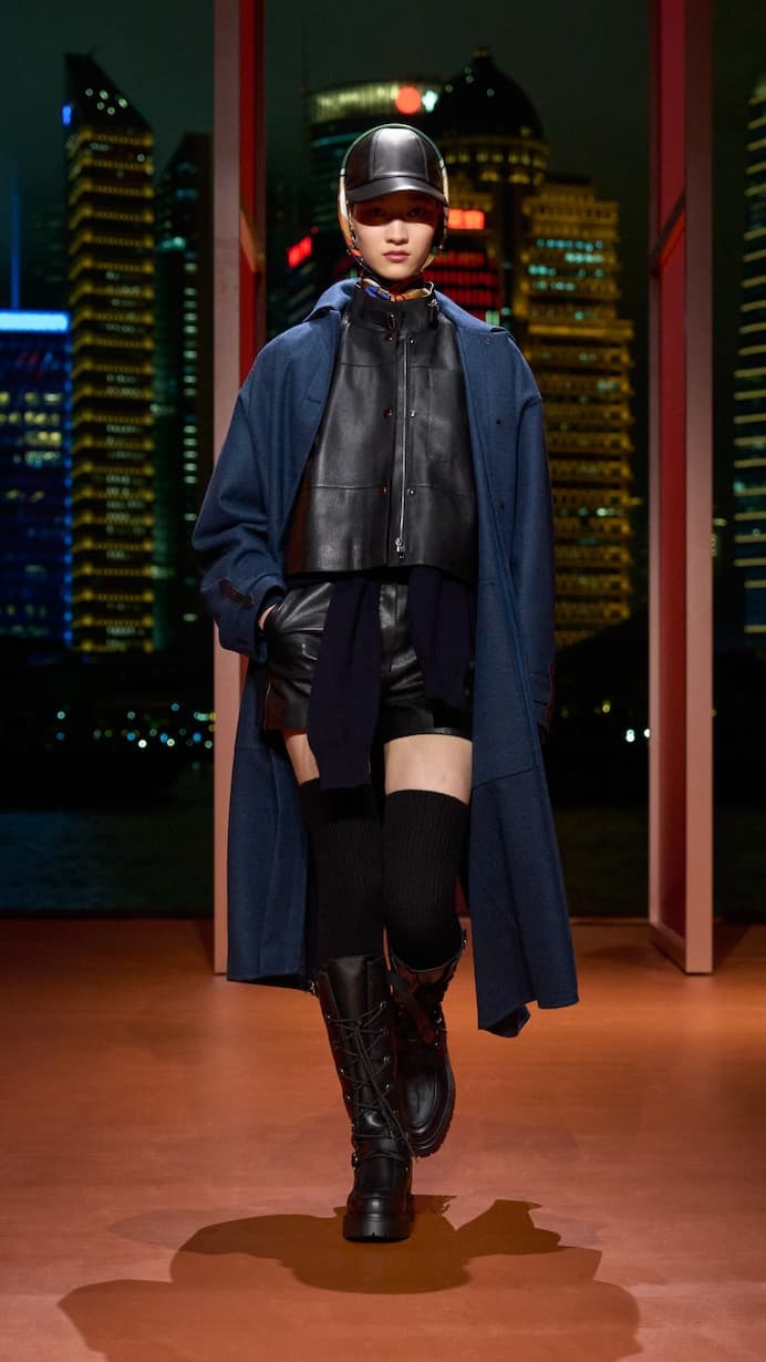 Hermès shanghai 2025 fall winter runway details