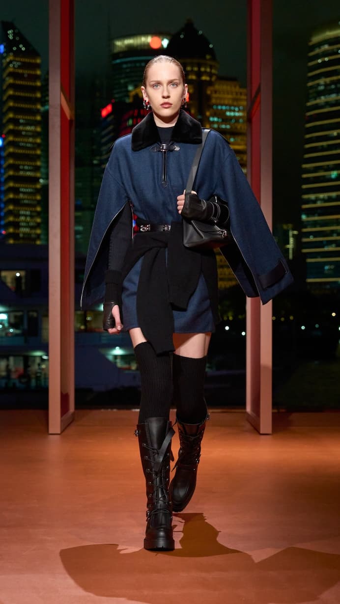 Hermès shanghai 2025 fall winter runway details