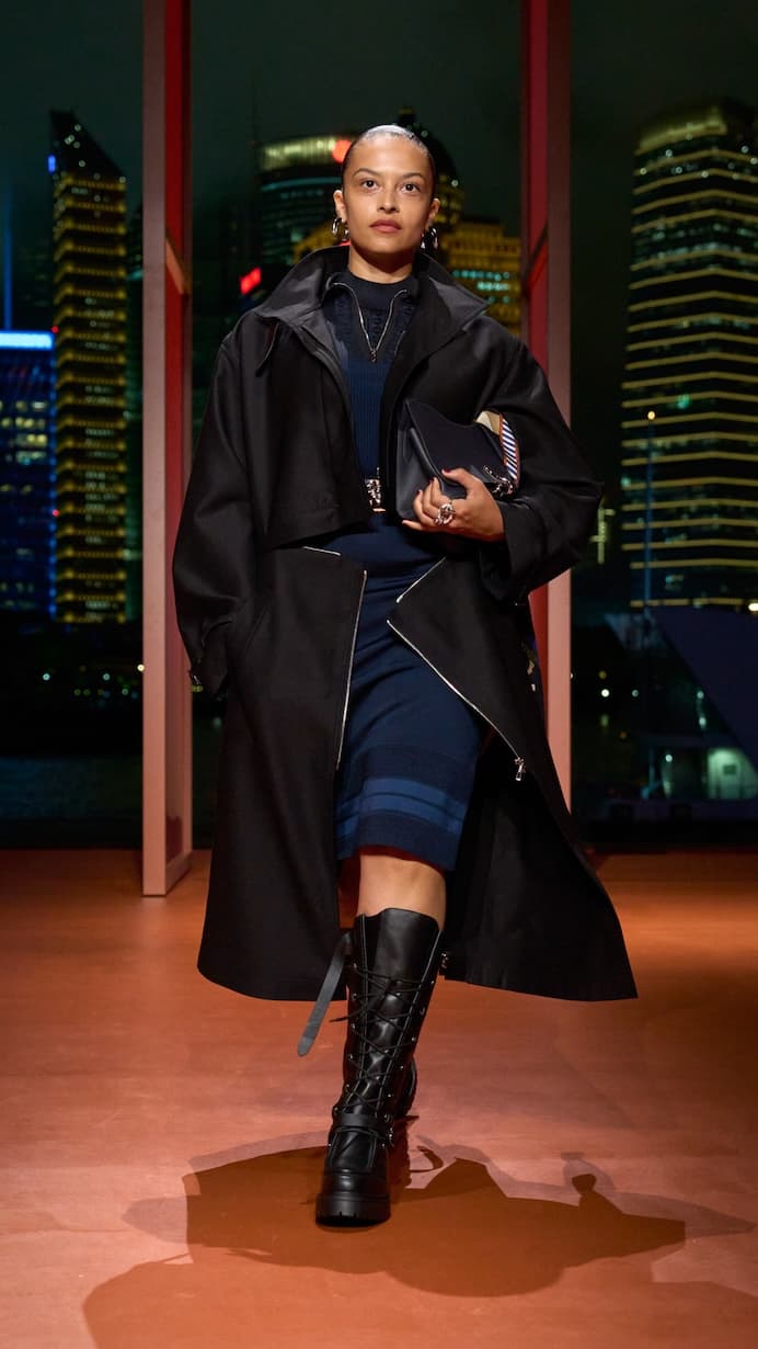 Hermès shanghai 2025 fall winter runway details