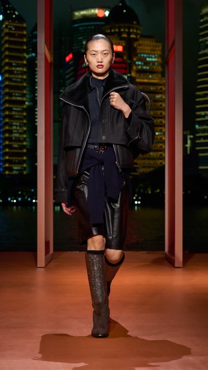 Hermès shanghai 2025 fall winter runway details