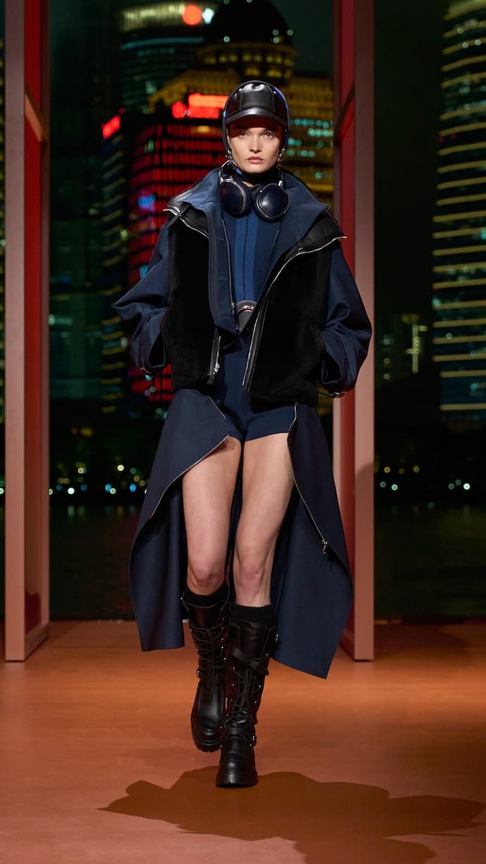 Hermès shanghai 2025 fall winter runway details