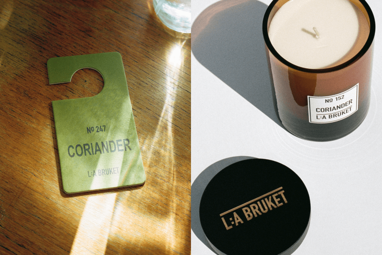 La Bruket Coriander Room Diffuser Scented Candle Fragrance Tag