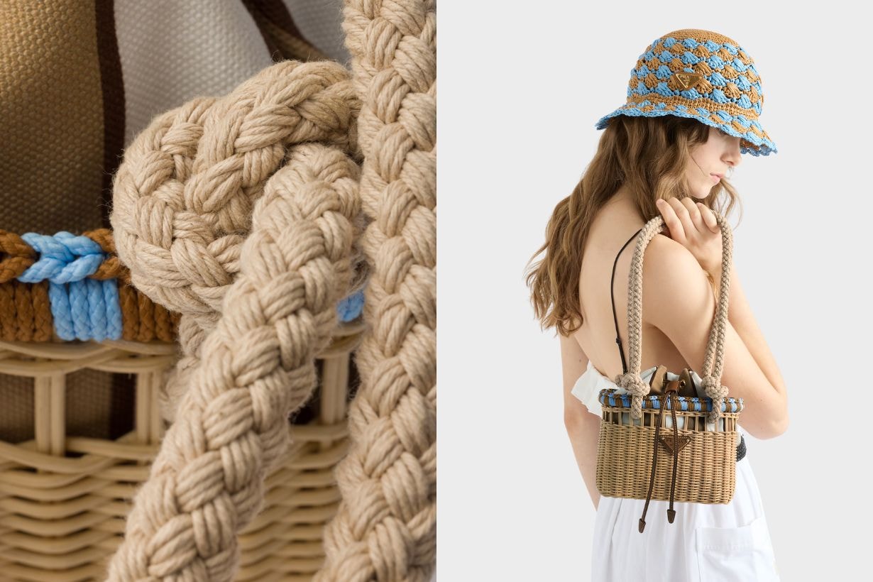 Prada Crochet bag summer Handbag 