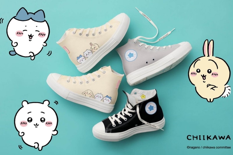 Chiikawa x Converse 聯名第二彈登場，齊瀏海小八、垂耳烏薩奇也出現了！
