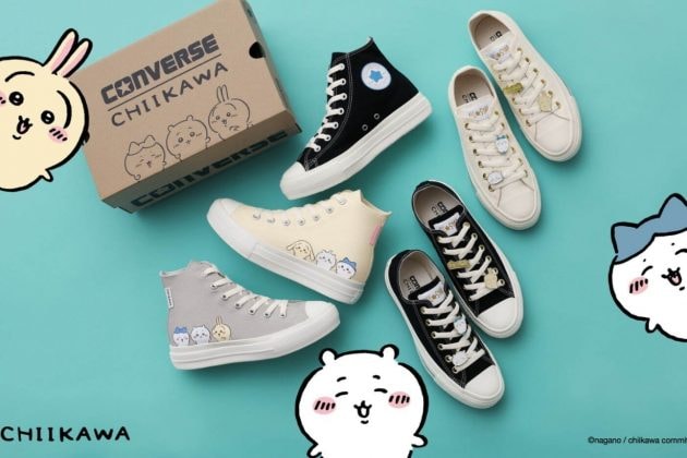 Chiikawa x Converse 聯名第二彈登場,齊瀏海小八、垂耳烏薩奇也出現了!