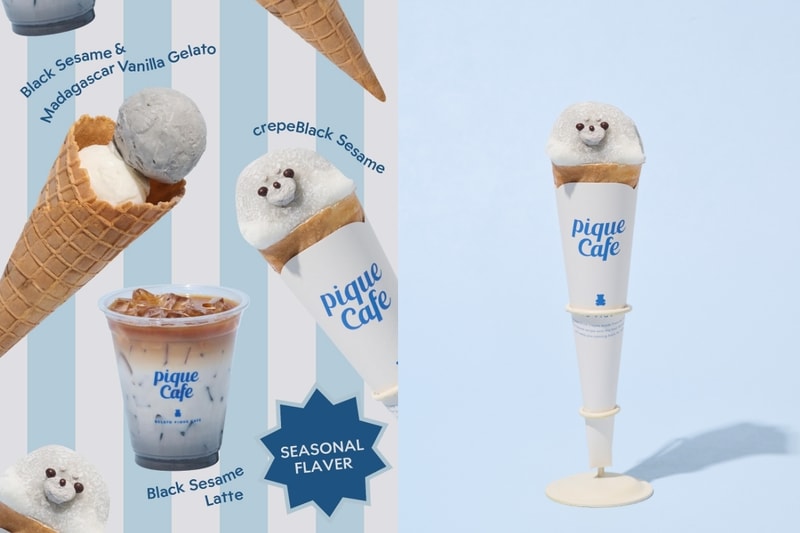 Gelato Pique Cafe 推出超萌「海豹麻糬可麗餅」，麻糬包裹著濃厚黑芝麻冰淇淋！