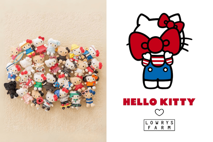 上個月沒跟到,這次不能再錯過:Lowrys Farm x Hello Kitty 聯名吊飾預購開搶!
