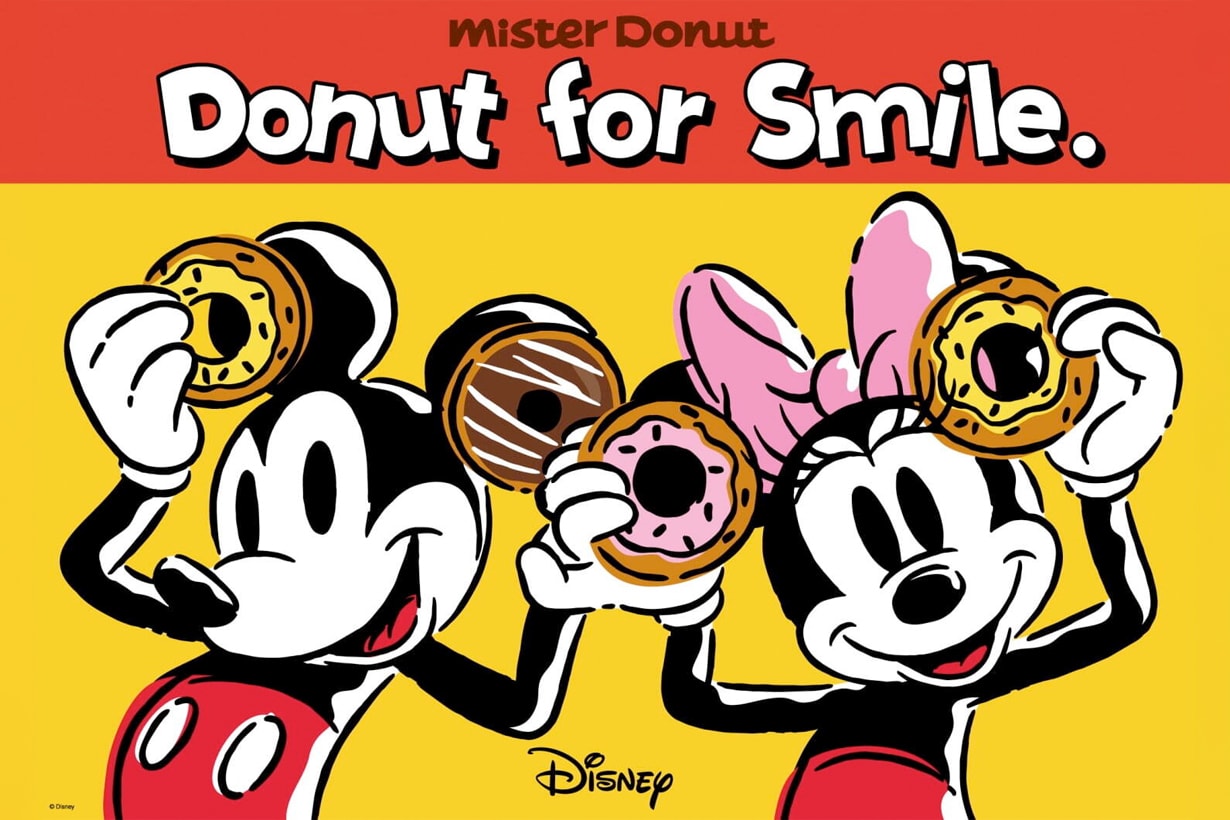 mister donut disney mickey minnie collabration 2025 summer