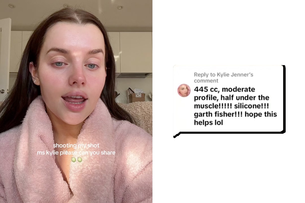 kylie jenner Rachel Leary breast surgery details augmentation share