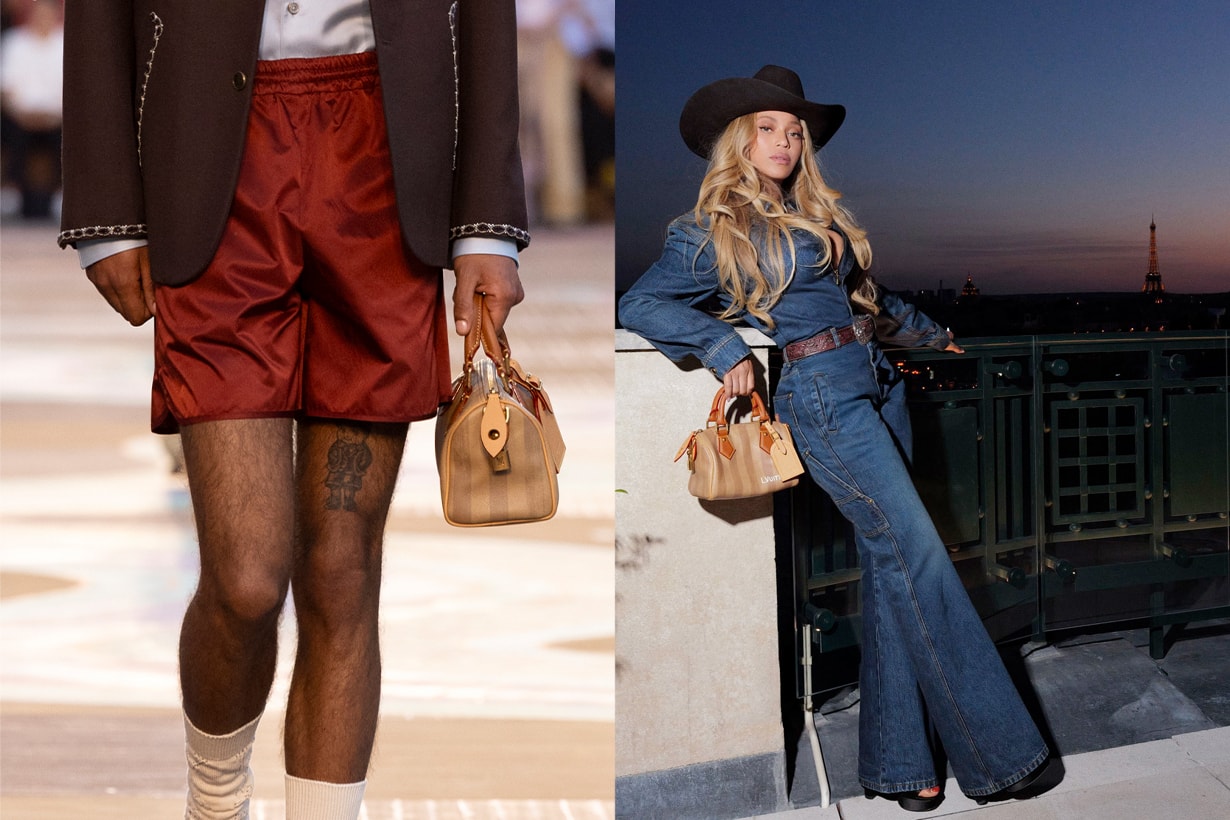 Pharrell Williams Beyoncé louis vuitton paris men show handbag gift
