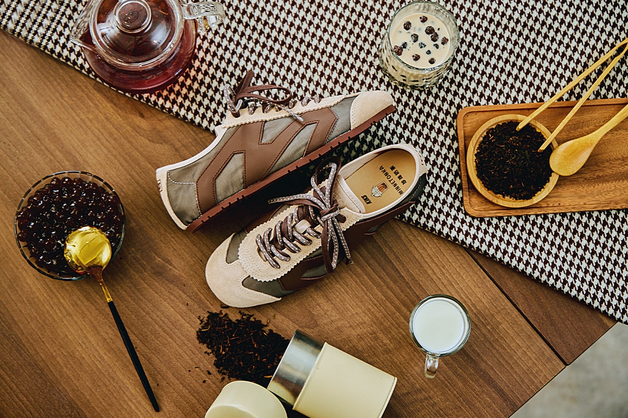 KIKS x  Minnetonka MS70 sneakers collab bubble tea release