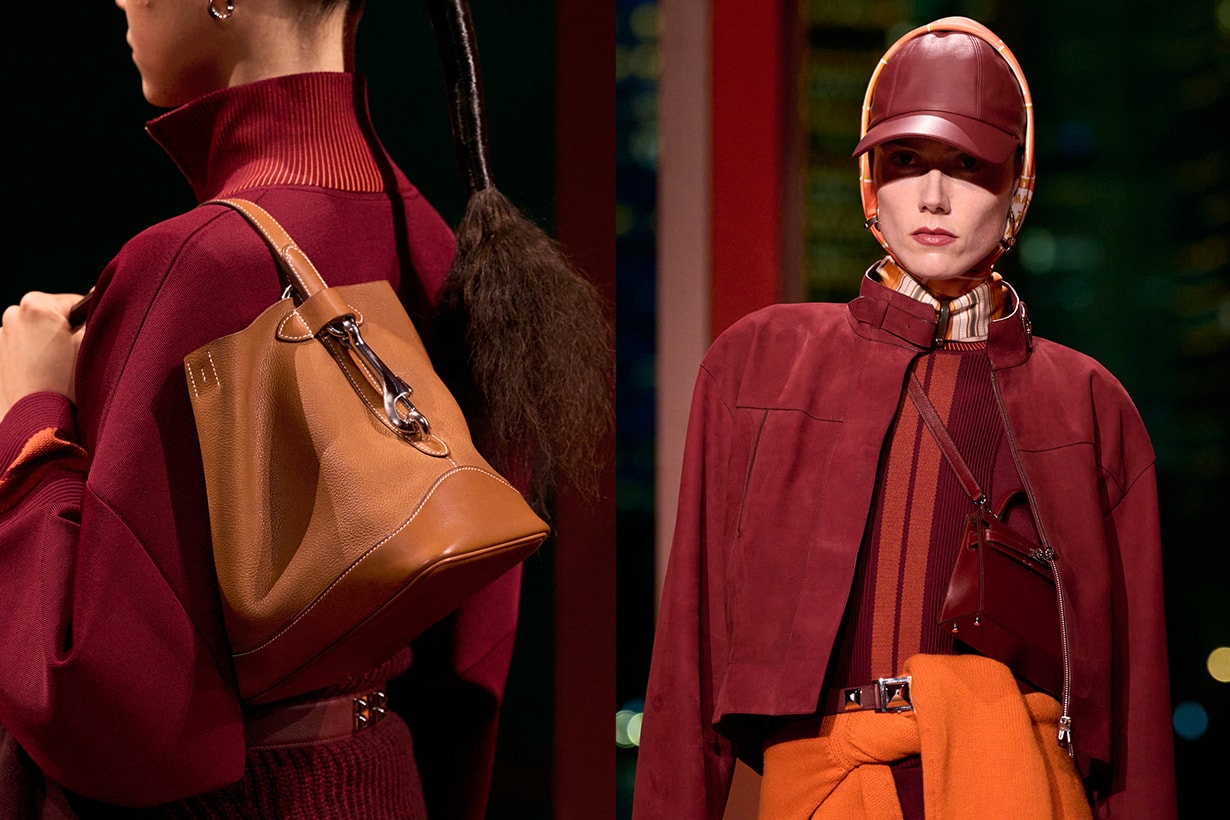 Hermès shanghai 2025 fall winter runway details