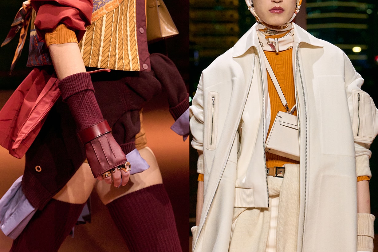 Hermès shanghai 2025 fall winter runway details