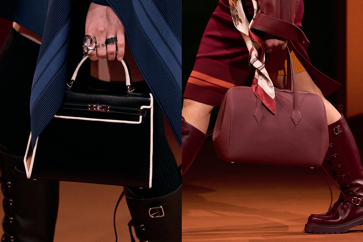 Hermès shanghai 2025 fall winter runway details