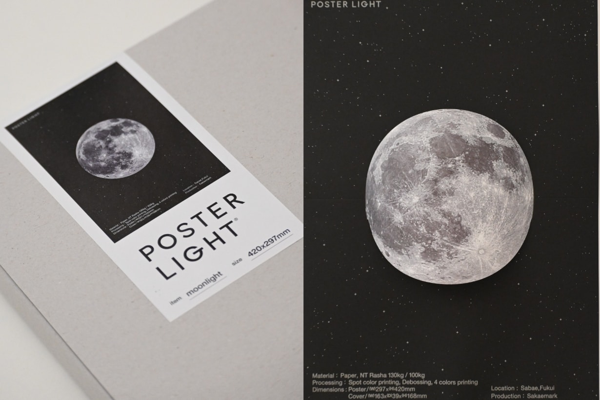 POSTER LIGHT 海報燈新作:隕石坑的凹凸質感也完美呈現!