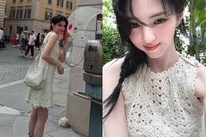 夏日穿搭靈感：韓韶禧演繹浪漫又涼爽的度假風，針織在夏天穿更漂亮！