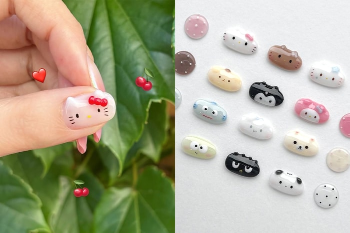 再度流行的 Hello Kitty 與朋友們，不但可以掛在手袋上，畫在美甲上也是最可愛潮流！