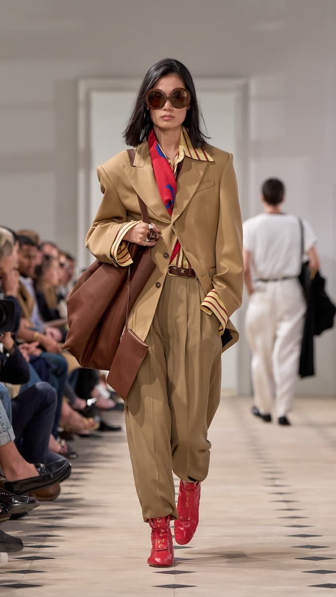 celine michael rider 2026 spring detail luggage back old Céline ralph lauren