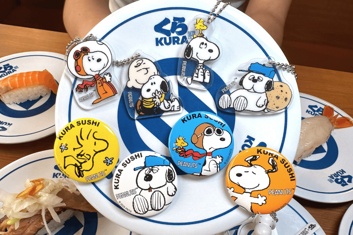 Peanuts x Kura Sushi Snoopy Olaf Gacha release