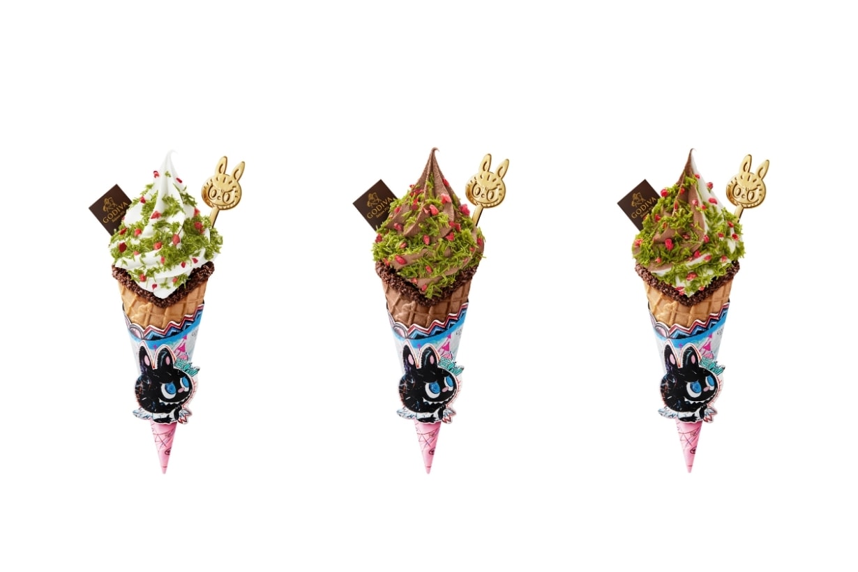 GODIVA X LABUBU 軟雪糕、奶昔聯乘系列:特別設計的不銹鋼茶匙還可以拿回家紀念!