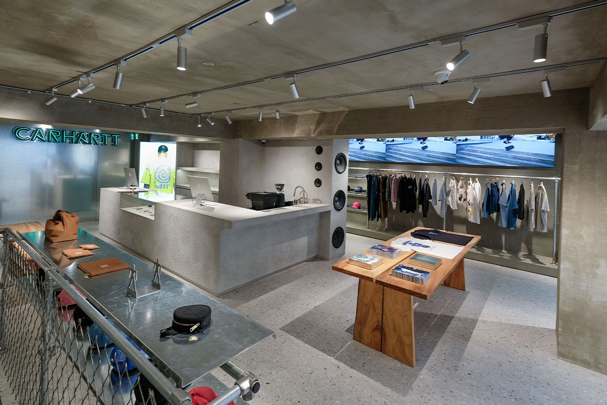 Carhartt WIP taipei flagship store coffee corner open