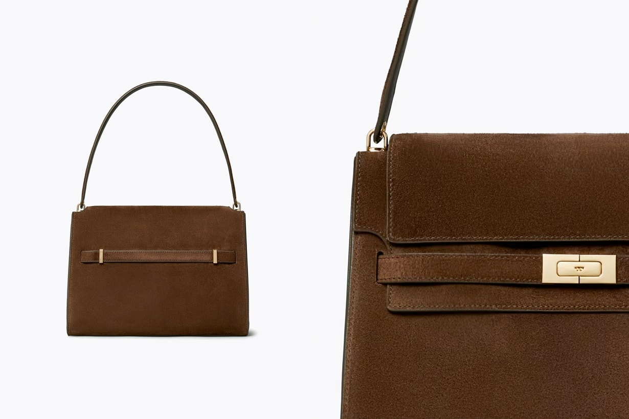 tory Lee Radziwill suede shoulder bag 2025 new