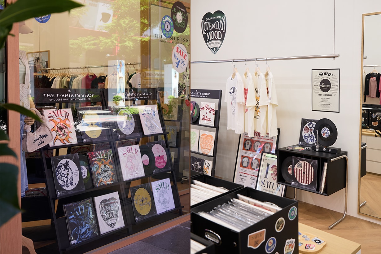 satur vinyl t-shirt taipei xinyi store opening