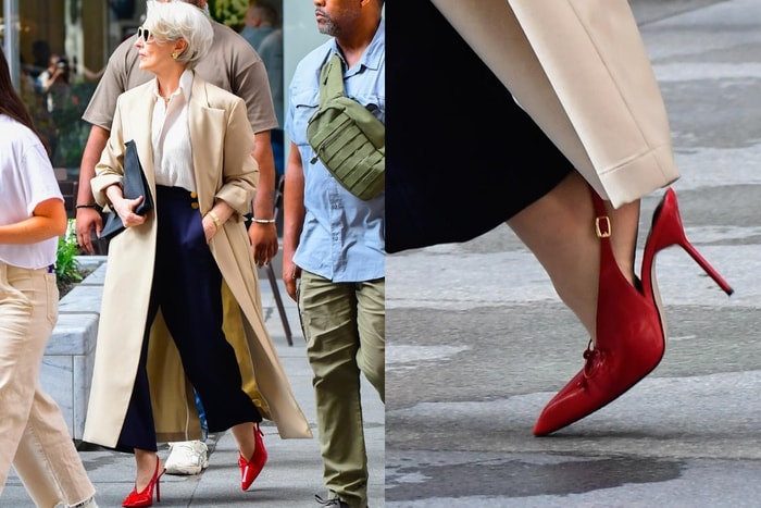 女魔頭的戰靴不再是 Prada?Meryl Streep 穿上這雙高跟鞋踏入片場,官網以秒速售罄!