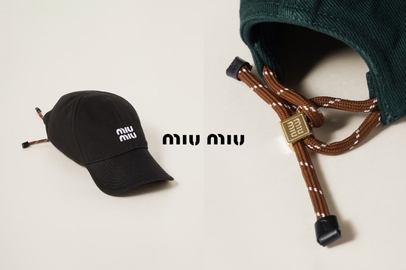 Miu Miu 棒球帽拉繩後帶好可愛，一上架即斷貨！
