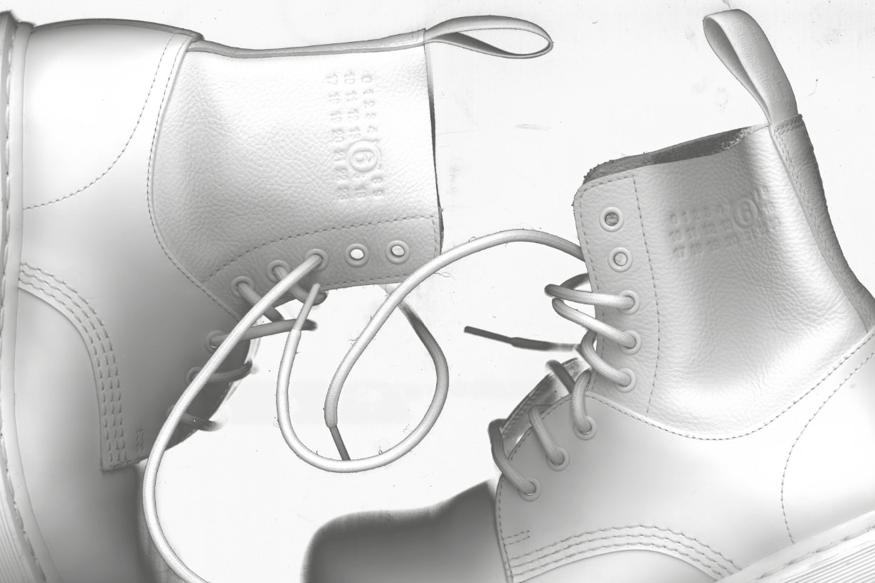 MM6 Maison Margiela x Dr. Martens 再度聯乘:純白的 1460 靴子與 1461 鞋!