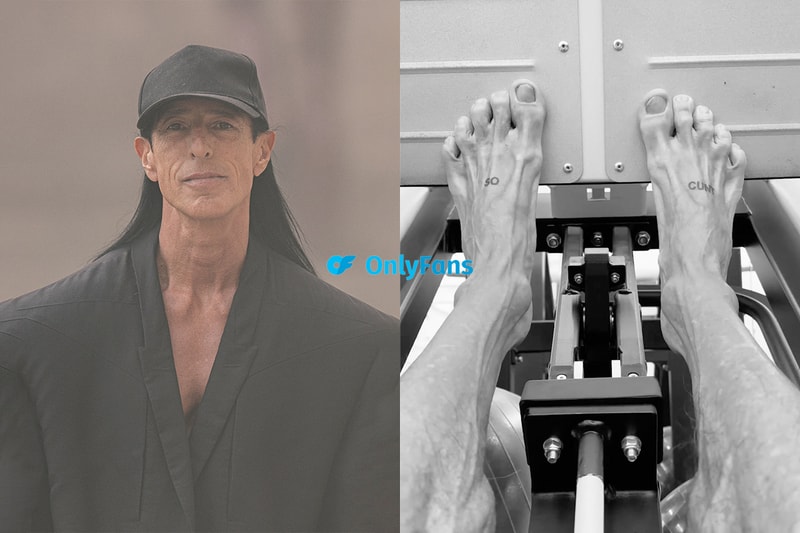 Rick Owens 開 OnlyFans 帳號，為了一個原因只拍「腳照」！