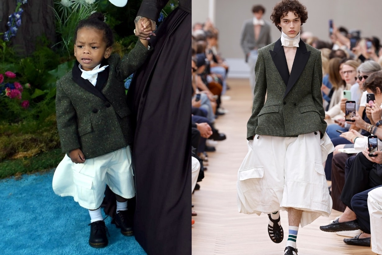 Rihanna 兒子身穿 Jonathan Anderson 的 Dior 訂製,最年輕的時尚寵兒!