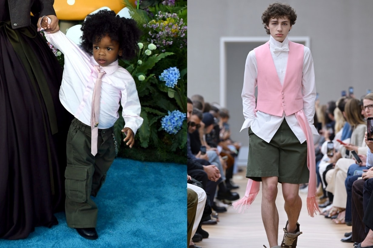 Rihanna 兒子身穿 Jonathan Anderson 的 Dior 訂製,最年輕的時尚寵兒!