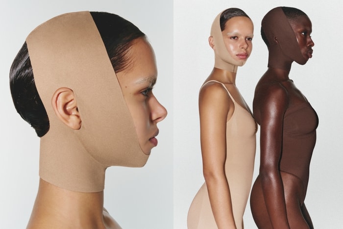 SKIMS 話題作+1:推出首款緊緻輪廓的「臉部塑形帶」,一上架就斷貨!