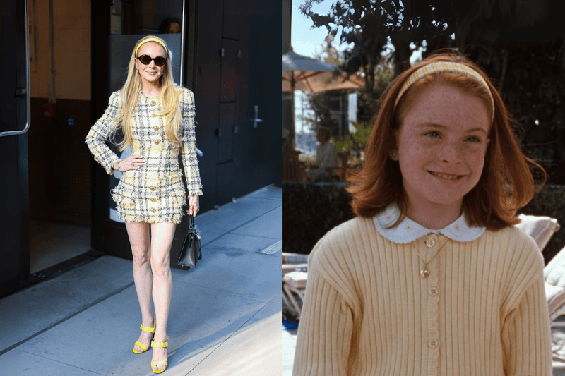 《天生一對》演員們相聚,Lindsay Lohan 重現了雙胞胎造型!