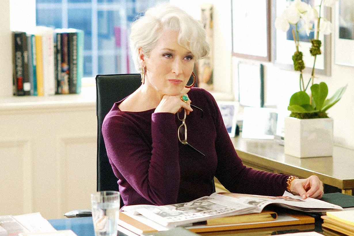 meryl streep devil wears prada 2 street snap water bottle Miranda Priestly Collina Strada