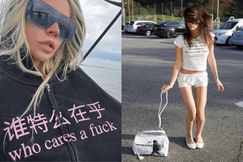 Lisa 這條中文標語褲掀熱議:這潮牌充滿反諷意味 Slogan 單品,原來 Jennie、Olivia Rodrigo 也穿過!